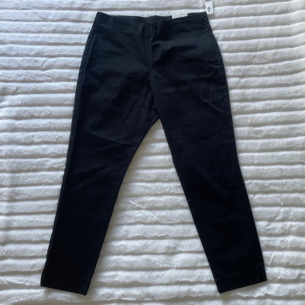 NWT Old Navy pull-on style work trousers pants, slim leg, women's size 14